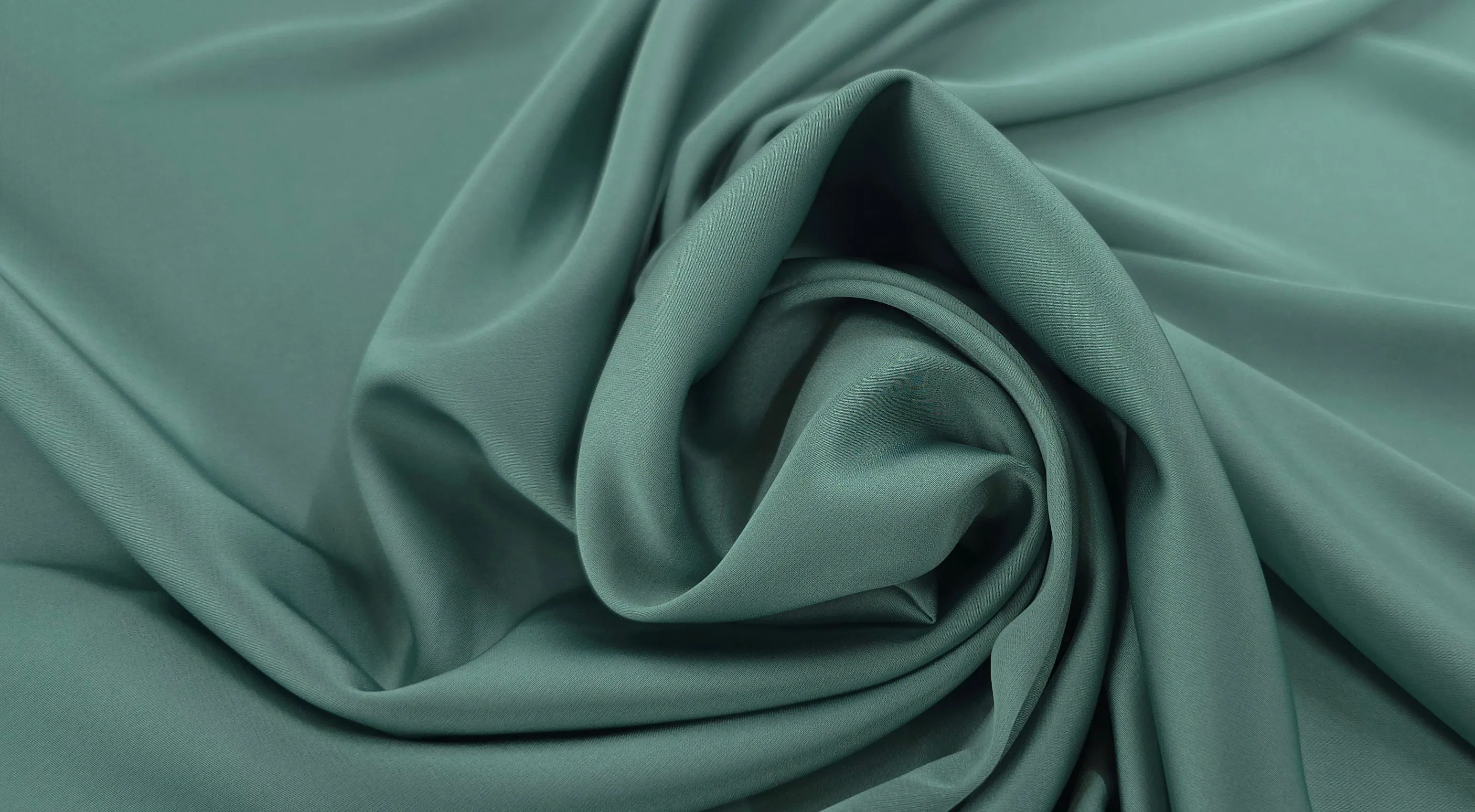 Stretch Satin Chiffon Sage