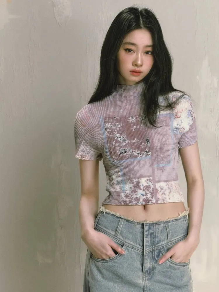 Stretch short tops【s0000009236】