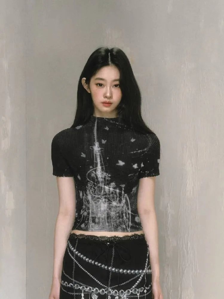 Stretch short tops【s0000009236】