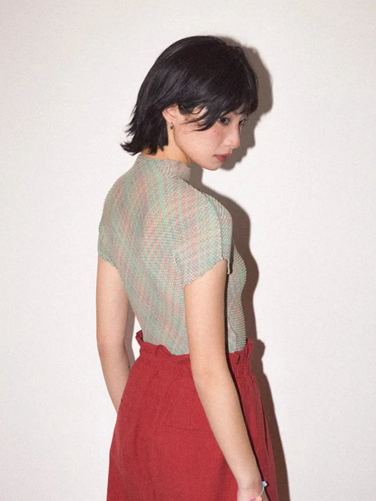 Stretch slim fit tops【s0000007807】