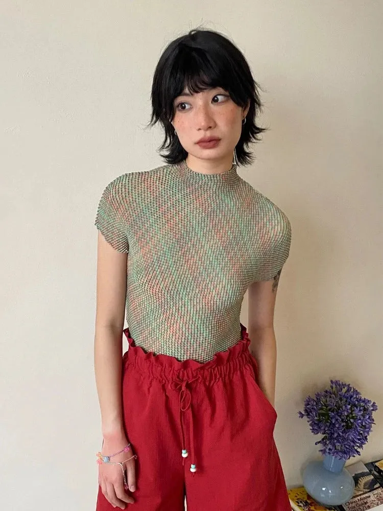 Stretch slim fit tops【s0000007807】