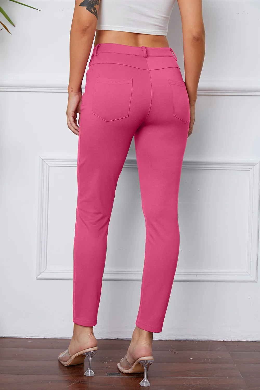 Stretch Straight Pants