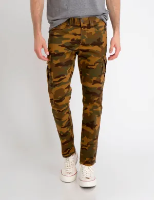 STRETCH TWILL CARGO PANTS
