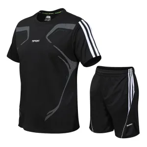 Summer Men’s Short Sleeve & Shorts Sports Set