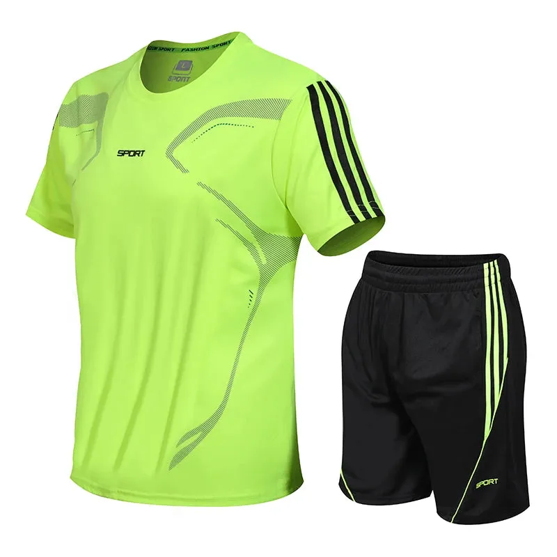 Summer Men’s Short Sleeve & Shorts Sports Set
