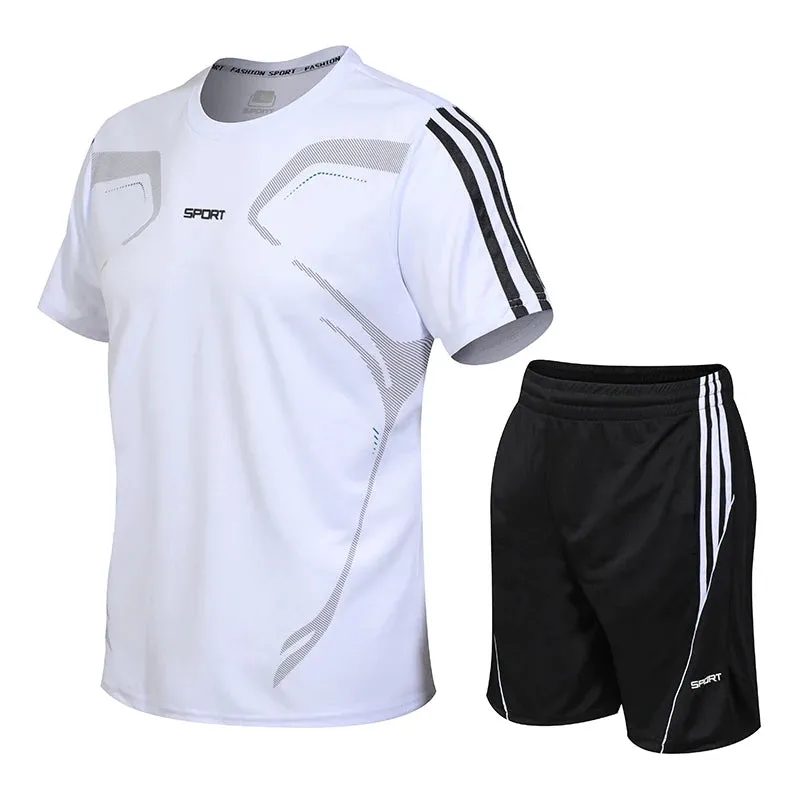 Summer Men’s Short Sleeve & Shorts Sports Set
