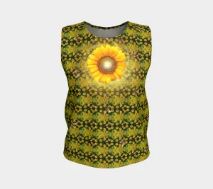 Sunflower Spiral with Bees