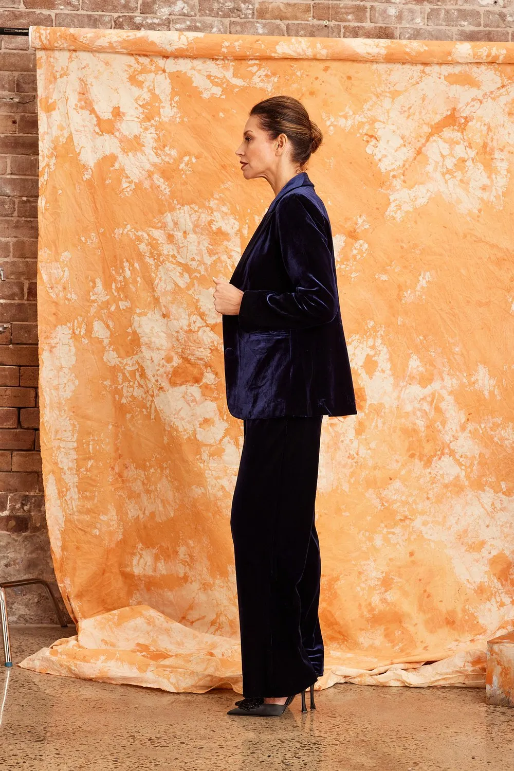 Surrey Velvet Pants - Navy