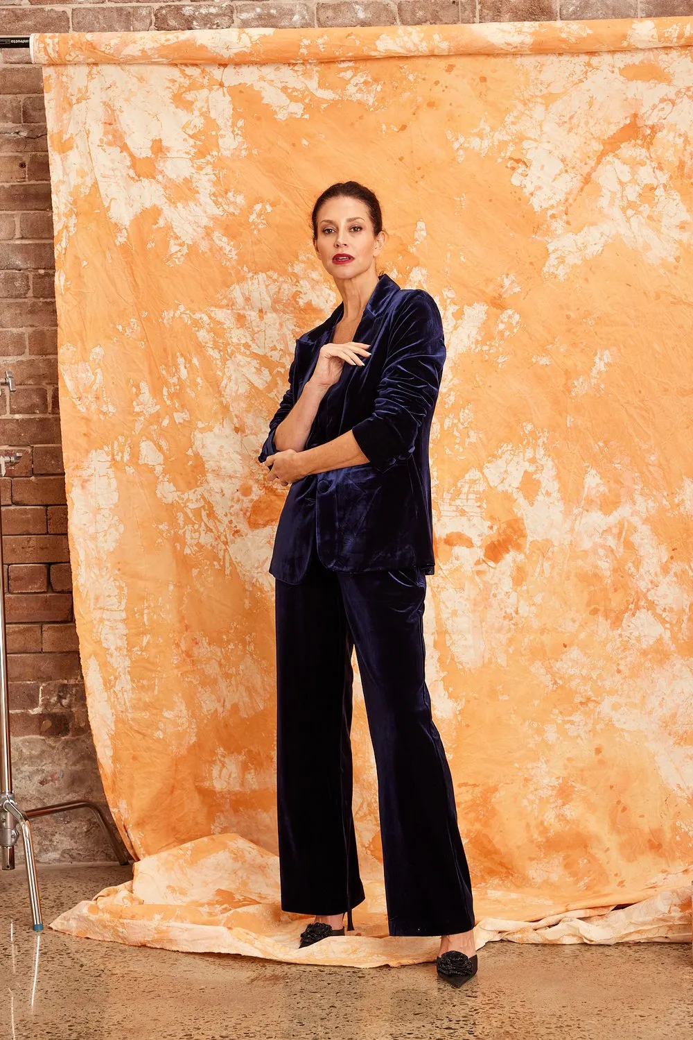 Surrey Velvet Pants - Navy