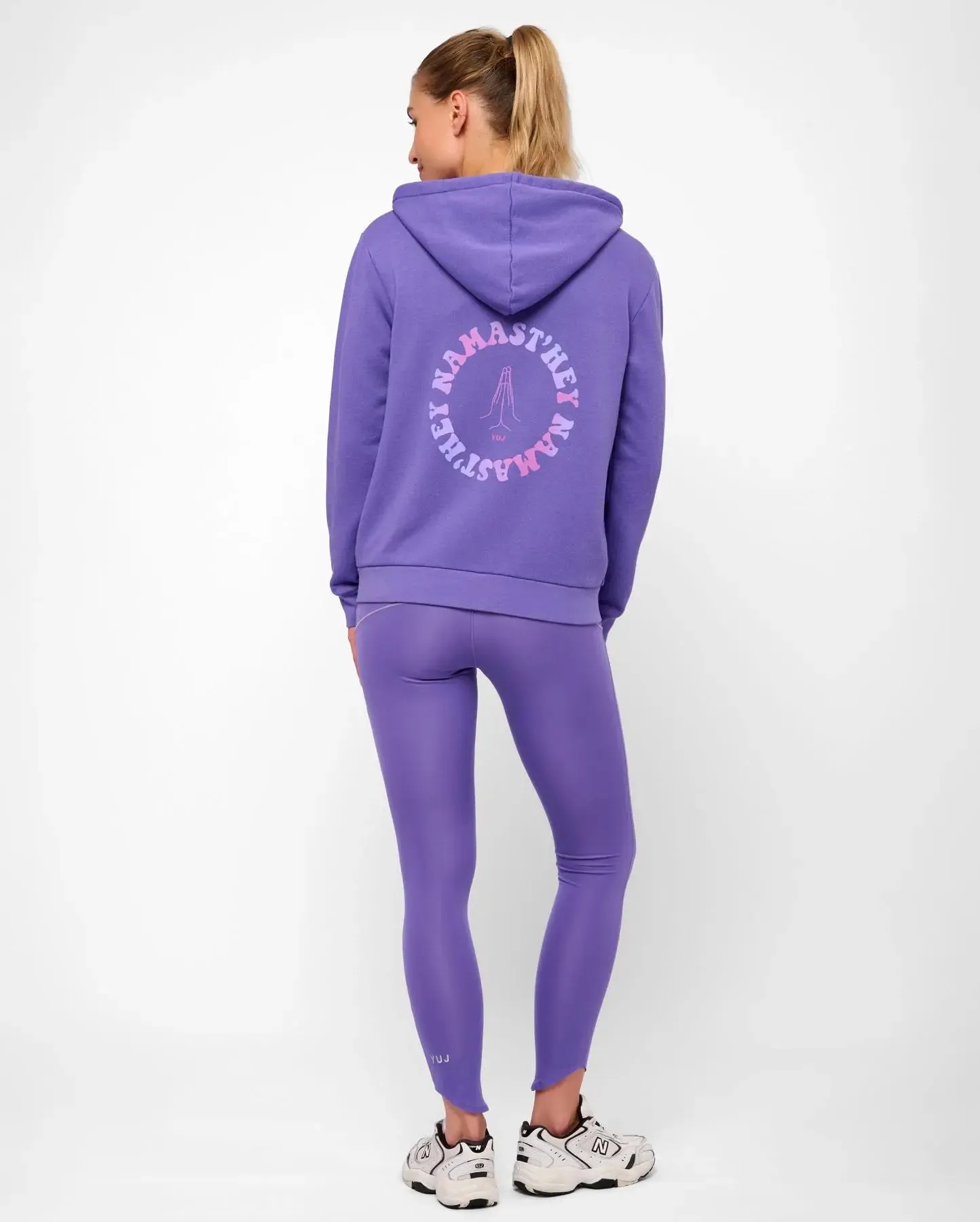 Sweat de yoga zippé violette NAMAST'HEY