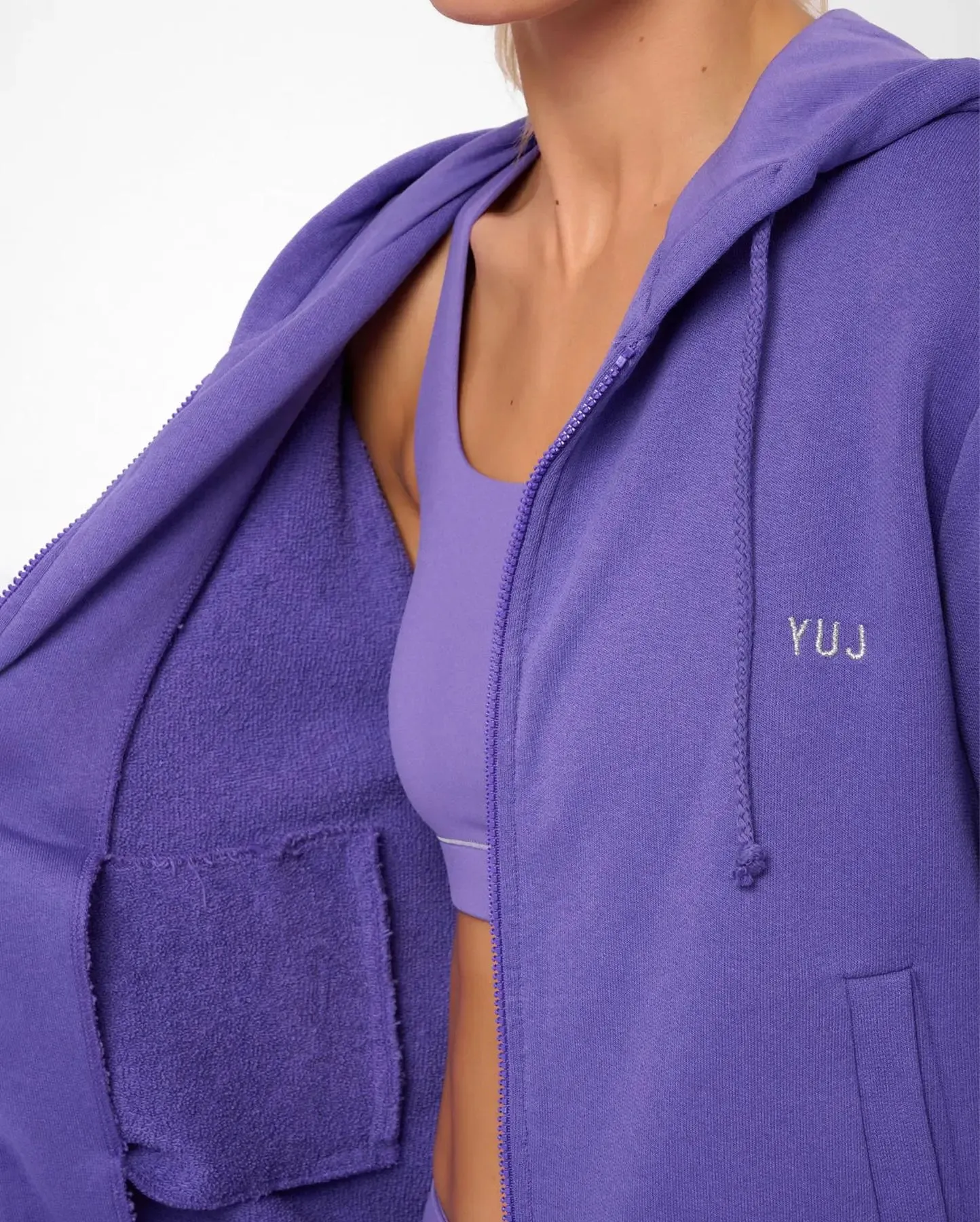 Sweat de yoga zippé violette NAMAST'HEY