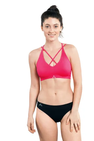 T-Back Sport Bra | Pink Glo