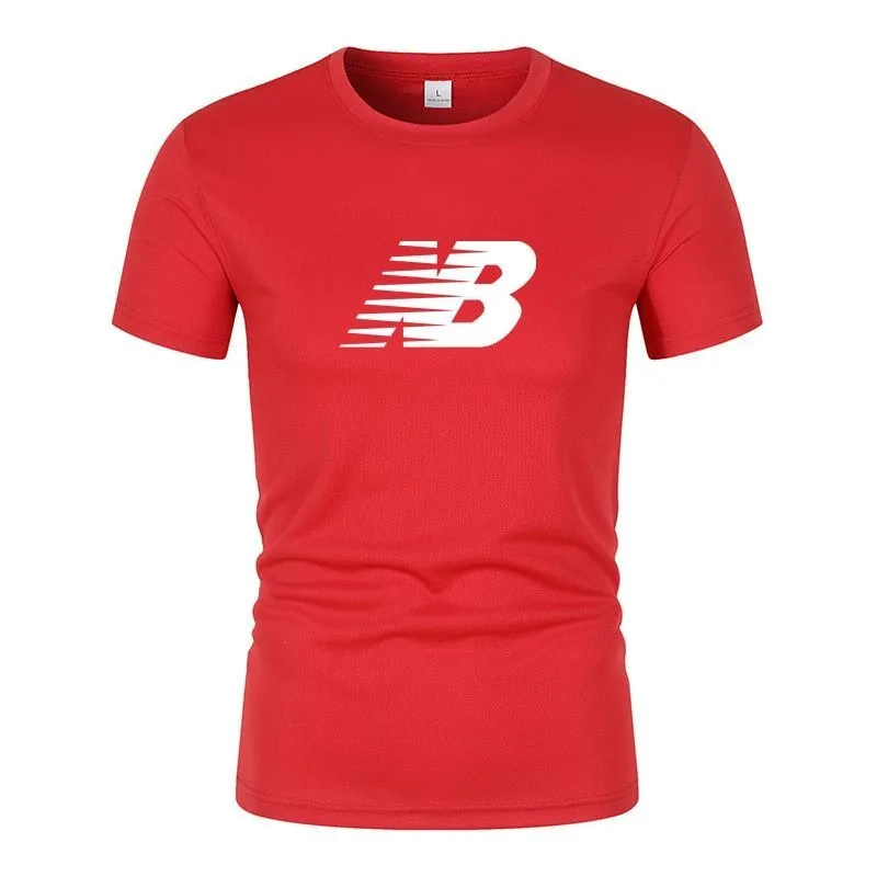 T-shirt for men's quick dry casual round neck short sleeve