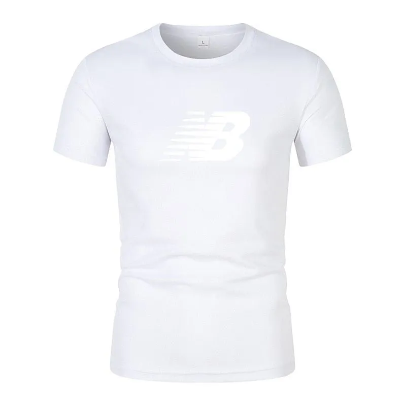 T-shirt for men's quick dry casual round neck short sleeve