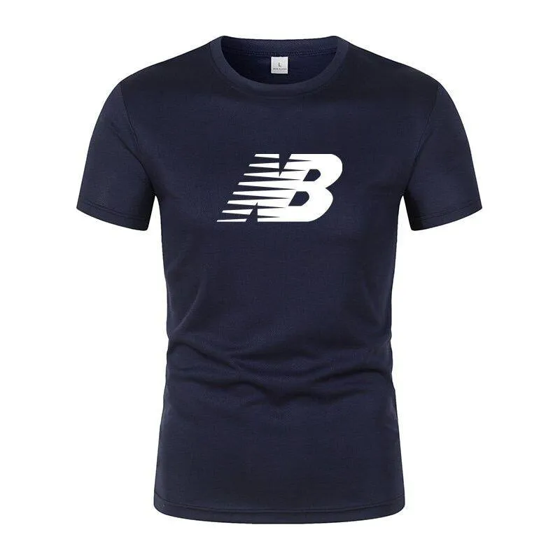 T-shirt for men's quick dry casual round neck short sleeve
