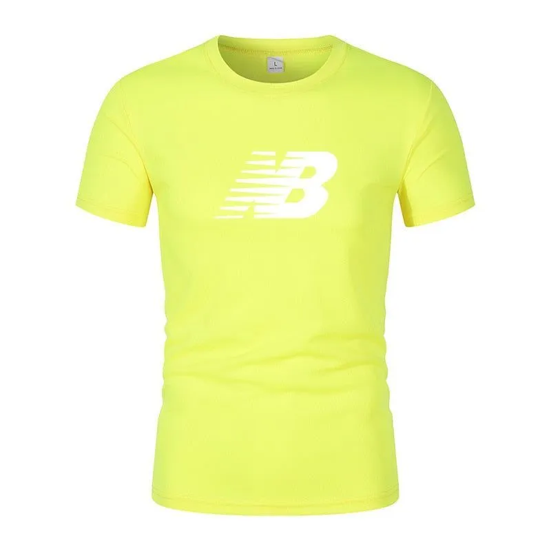 T-shirt for men's quick dry casual round neck short sleeve