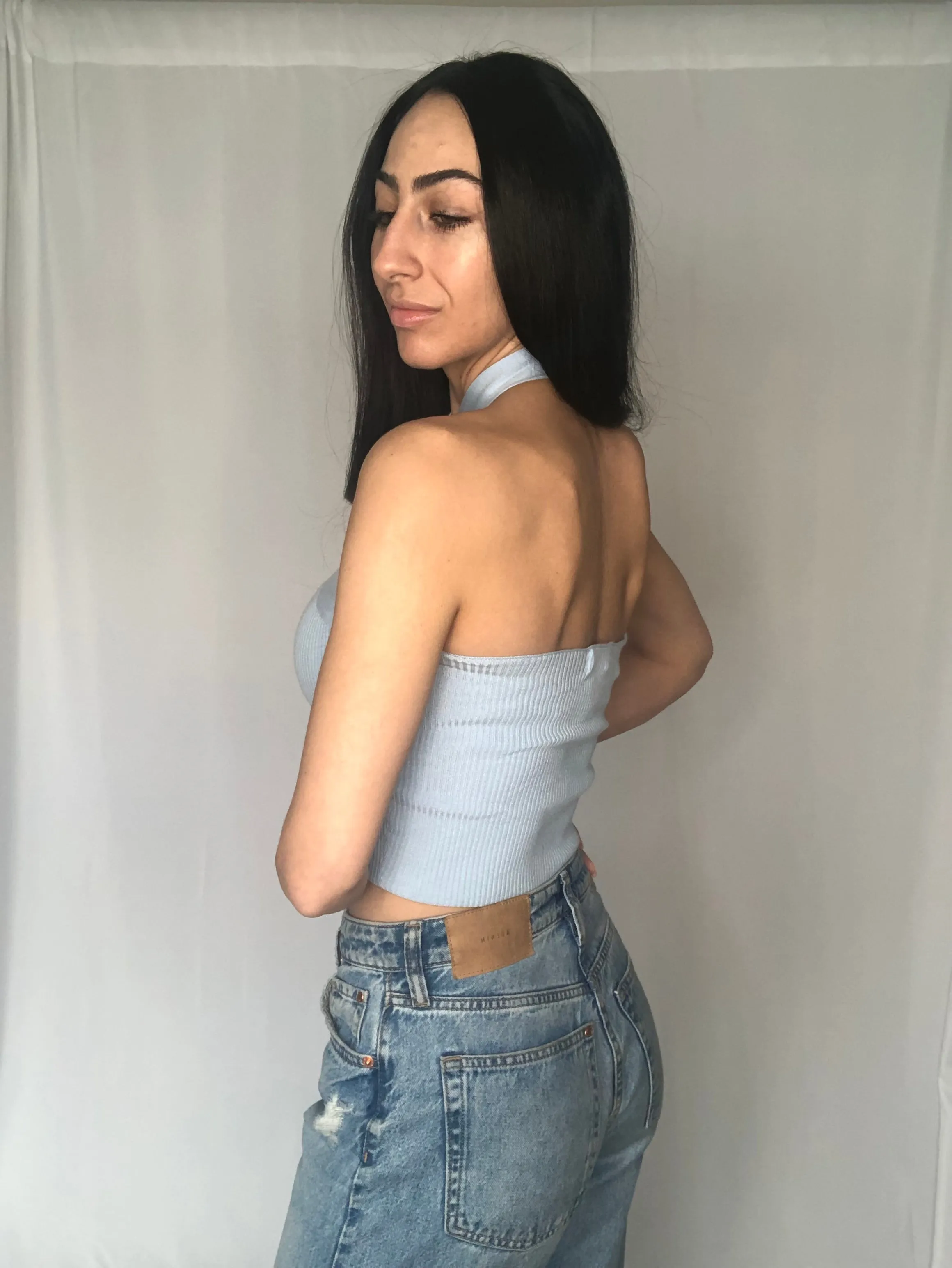 Take Me Out Halter Top- FINAL SALE