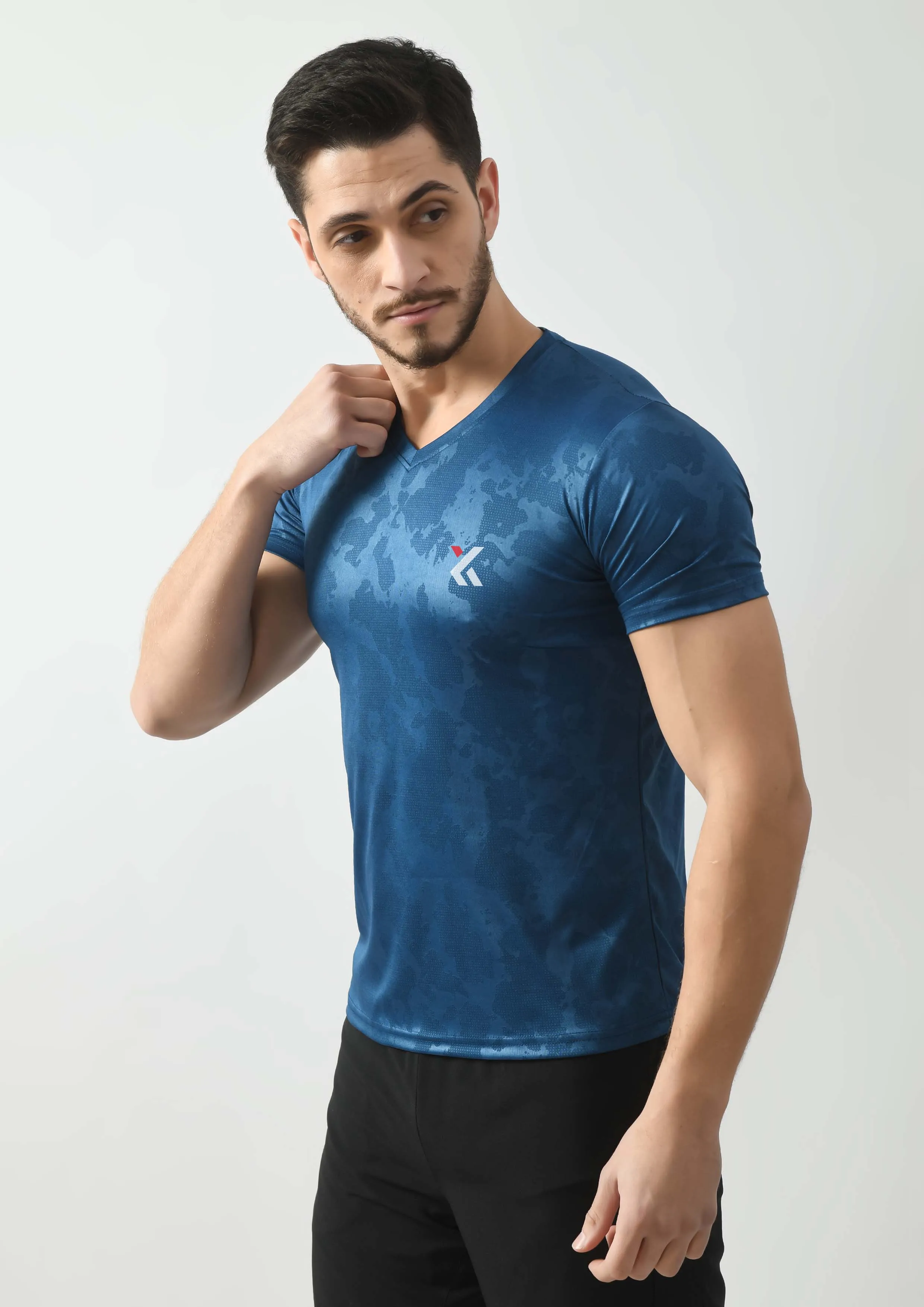 Teal Blue Gym T-Shirt for Men