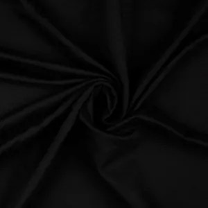 Tissu French Terry Uni - Noir (Vendu x10cm)