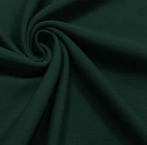 Tissu French Terry Uni - Vert forêt (Vendu x10cm)