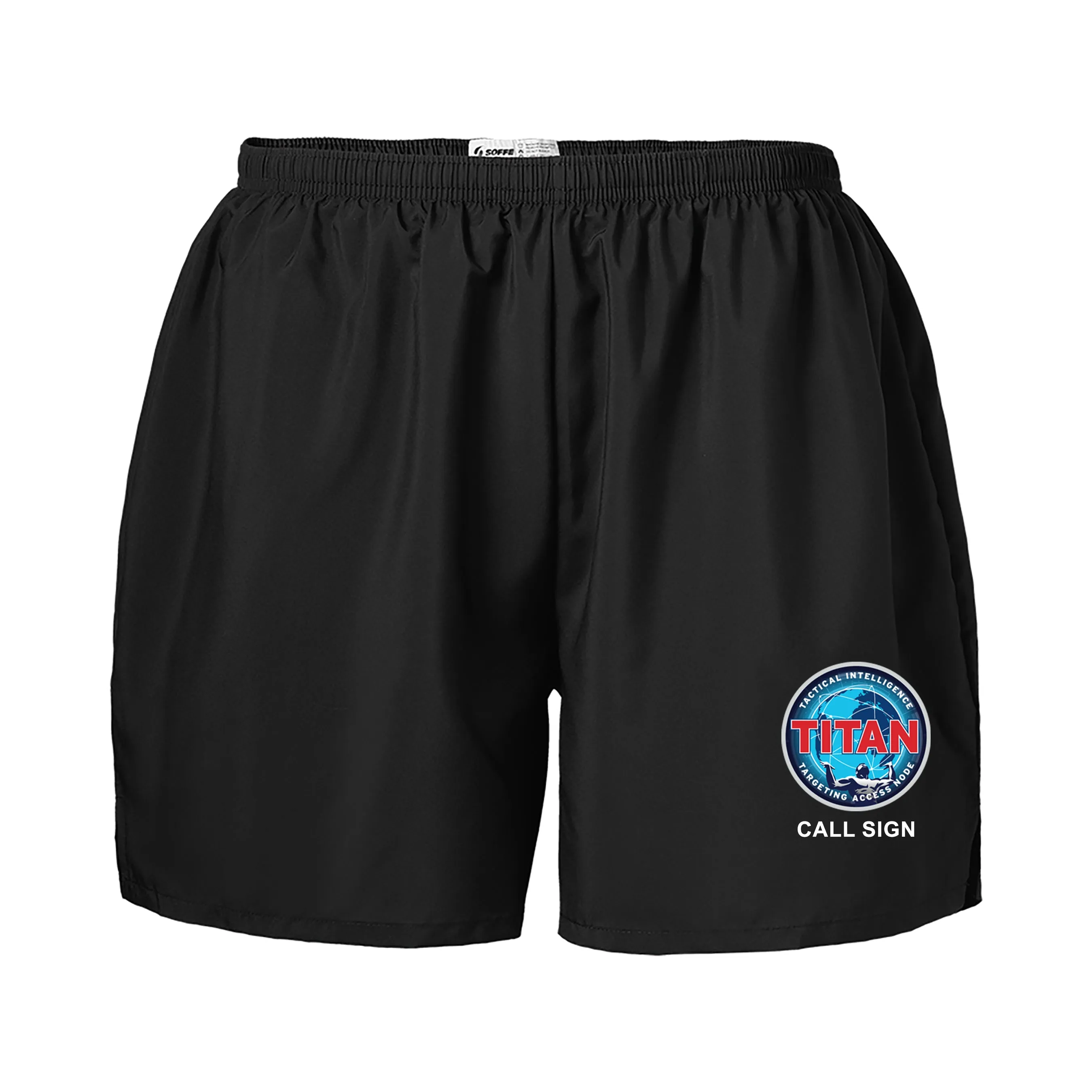 Titan Front PT Shorts. These Shorts are NOT Approved for PT.