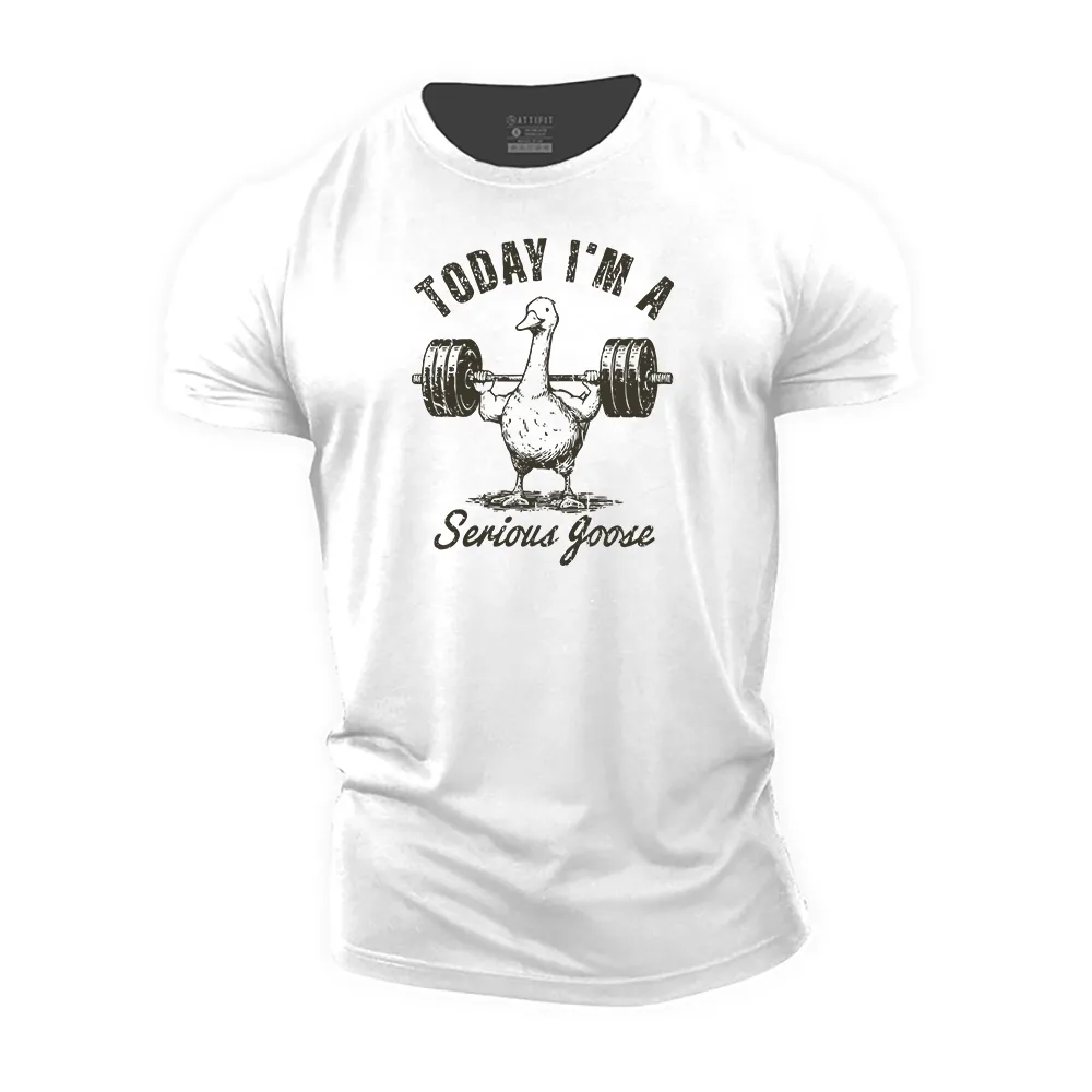 Today I'm a Serious Goose Cotton T-Shirt
