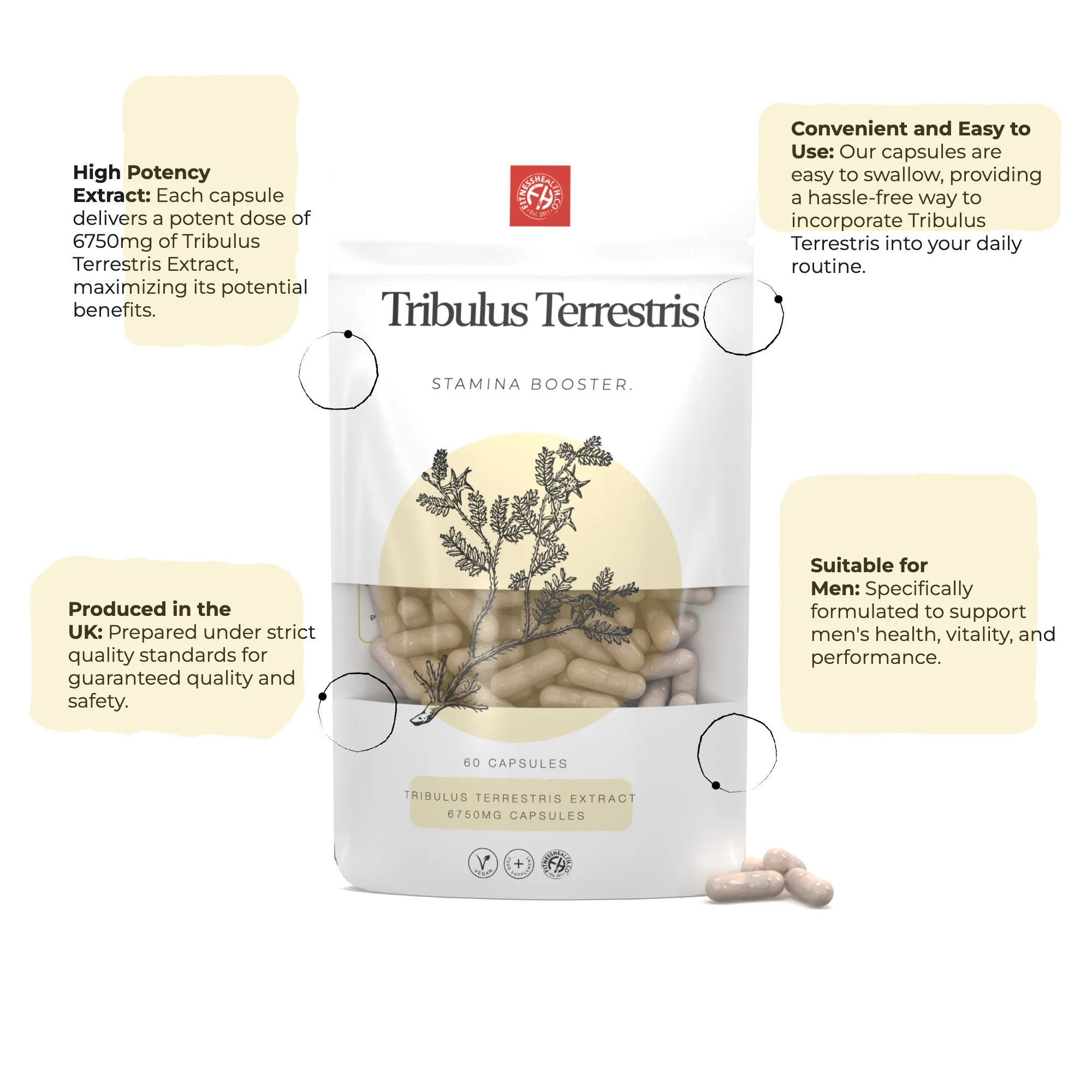 Tribulus Terrestris 6750mg Capsules
