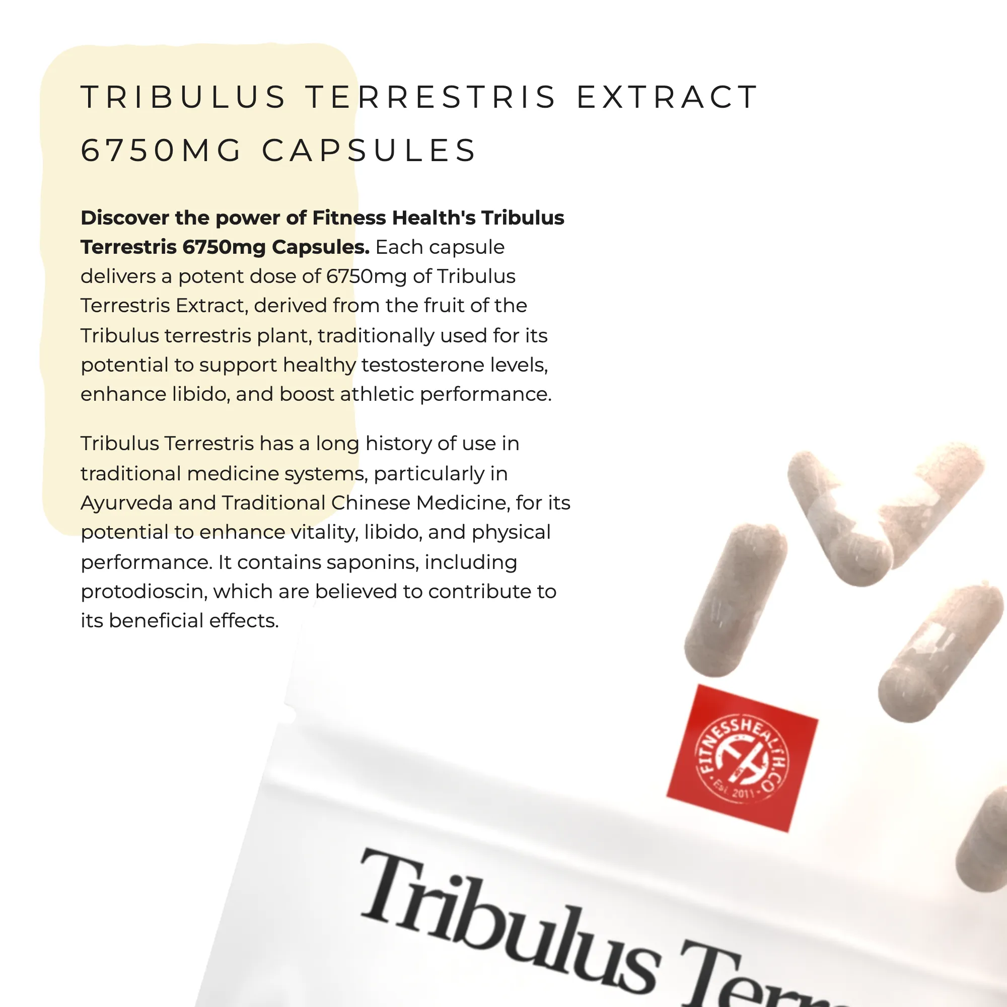 Tribulus Terrestris 6750mg Capsules