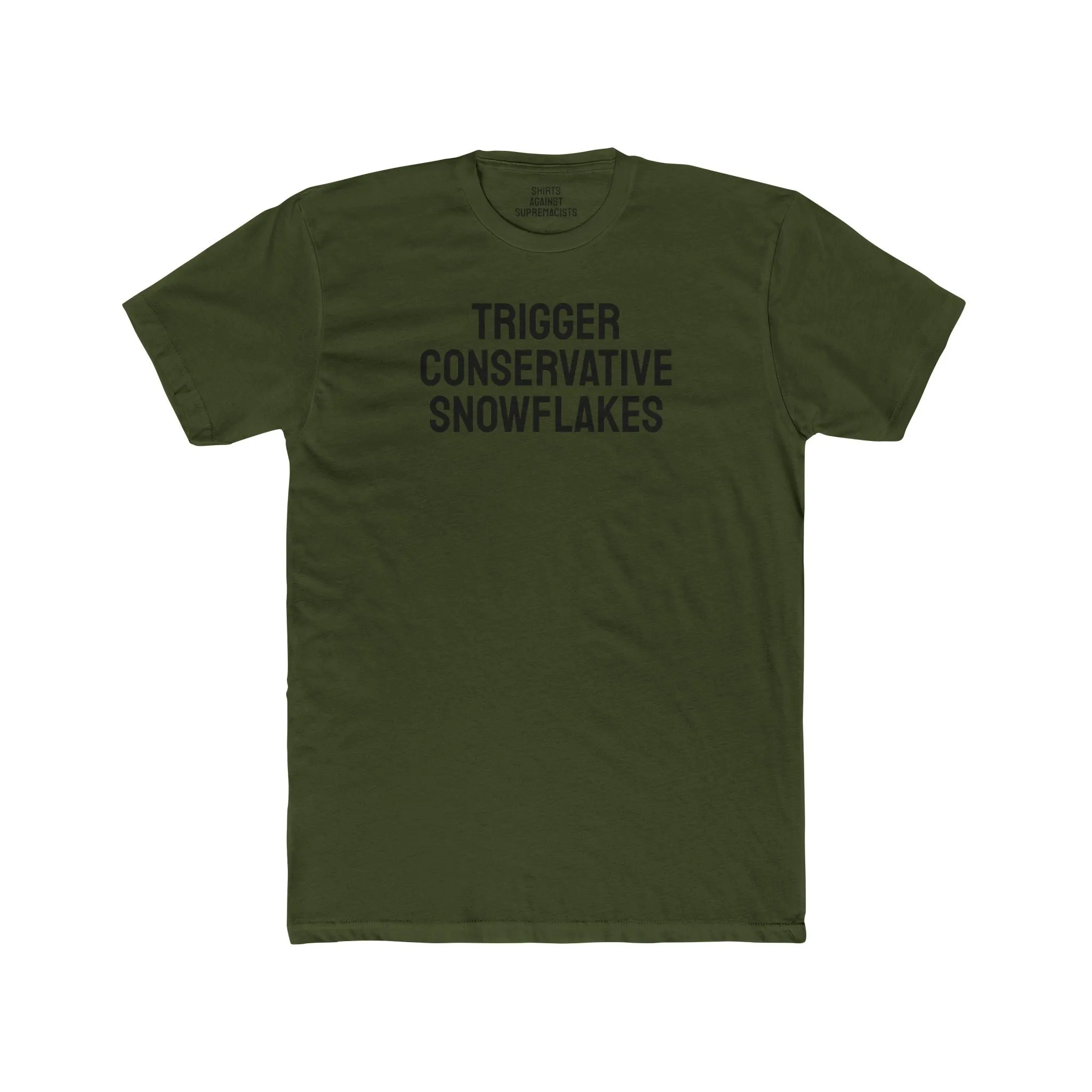 Trigger Conservative Snowflakes - Unisex Cotton Crew Tee