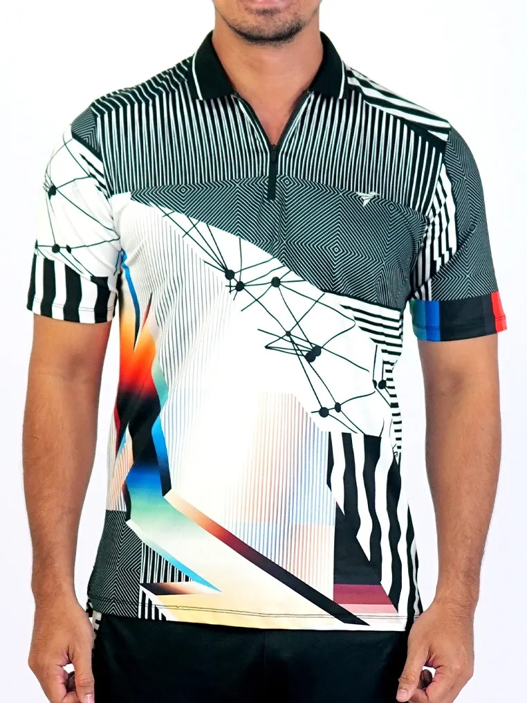 Trijee Polo / Men  / Polo Jersey / Dry Fit / DG Polo Men - Duochrome Glitch