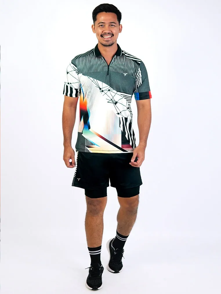 Trijee Polo / Men  / Polo Jersey / Dry Fit / DG Polo Men - Duochrome Glitch