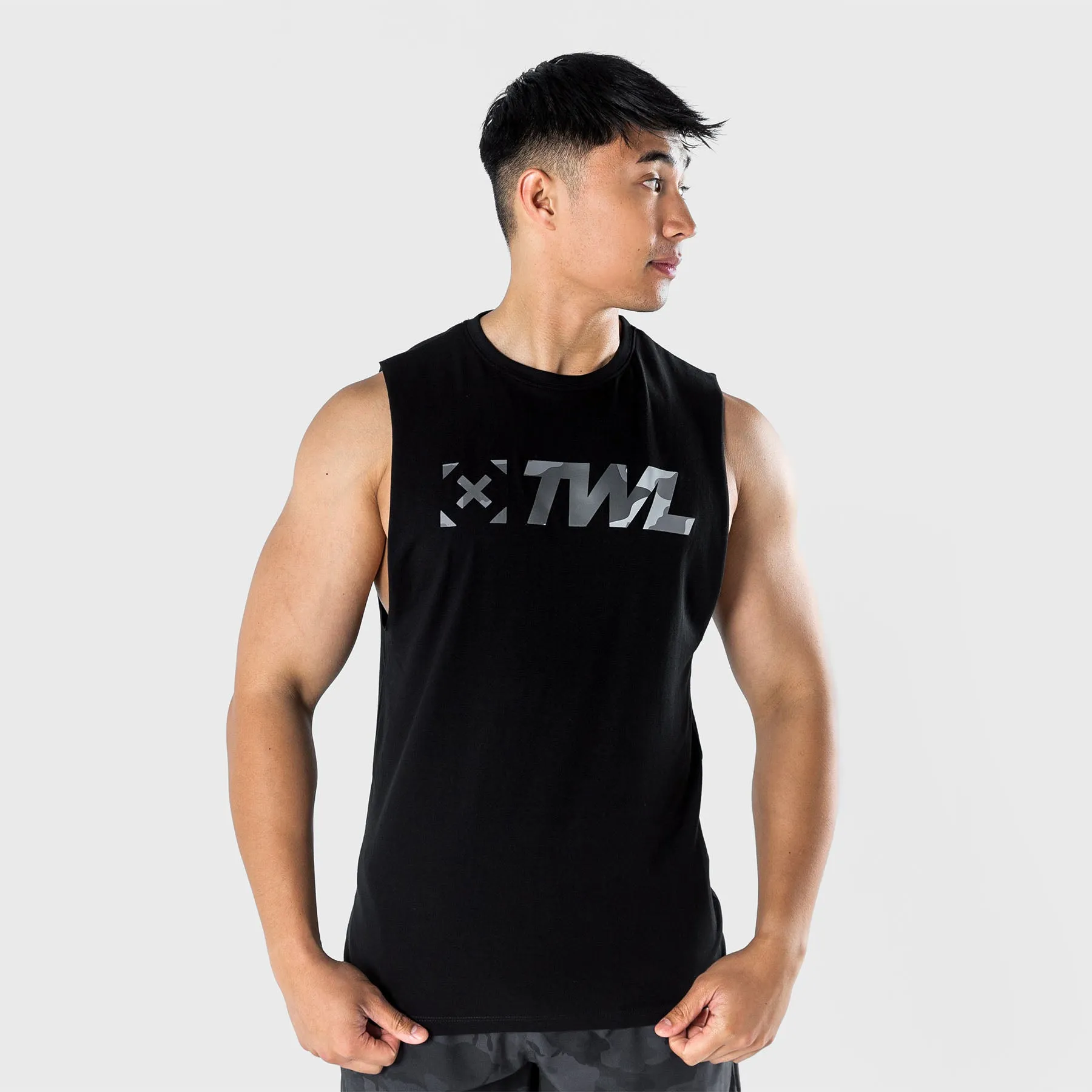TWL - MEN'S EVERYDAY MUSCLE TANK - BLACK/CAMO
