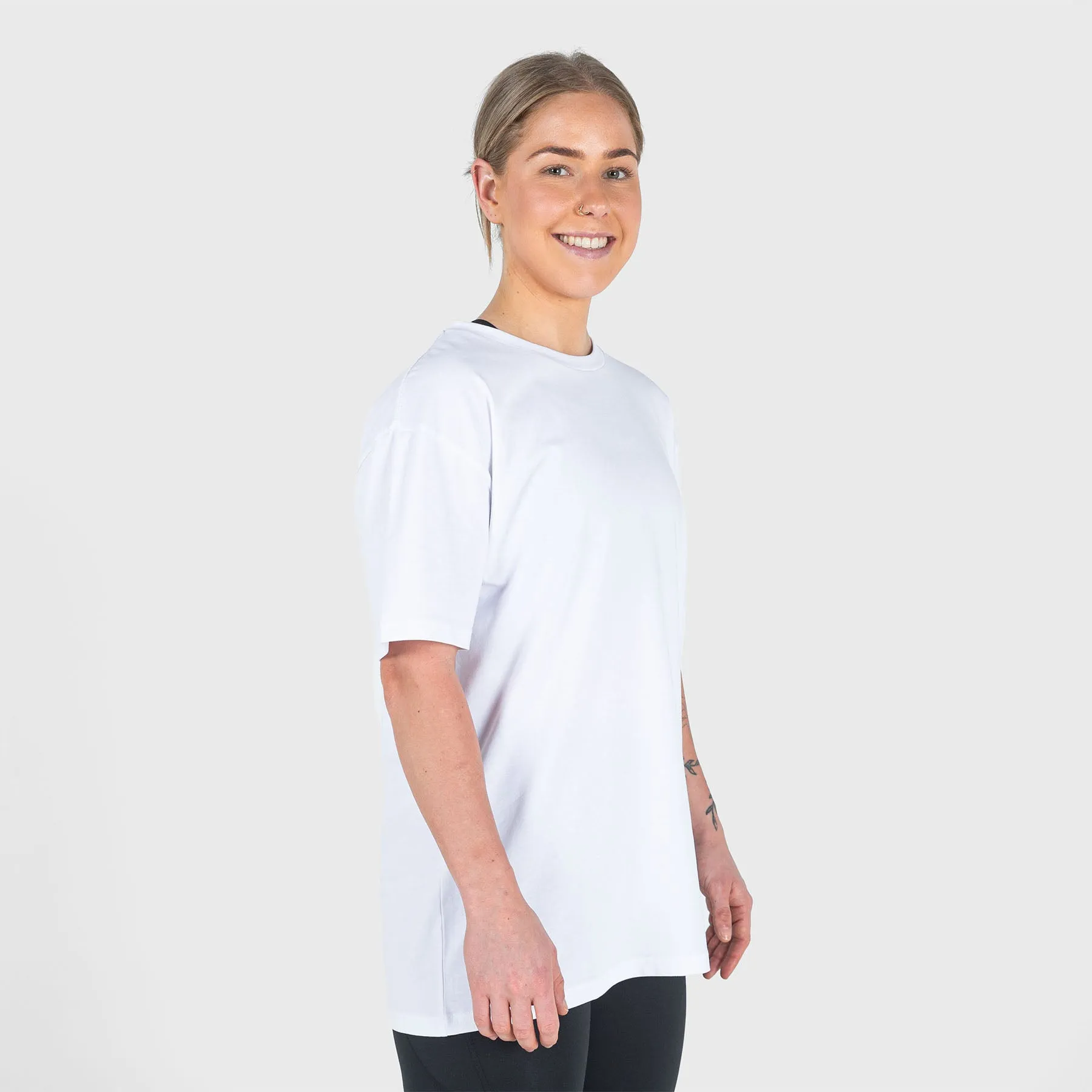 TWL - OVERSIZED T-SHIRT - BLANK - WHITE