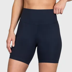 TWL - WOMEN'S HIGH WAISTED EXTRA LONG BALANCE SHORTS - MIDNIGHT NAVY