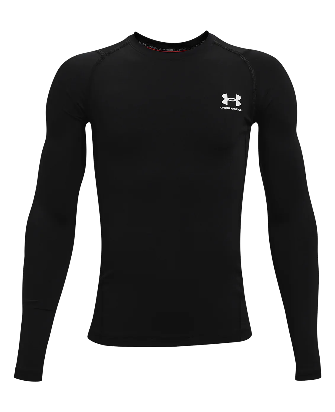 Under Armour Boys Heat Gear Armour Long Sleeve Top - Black