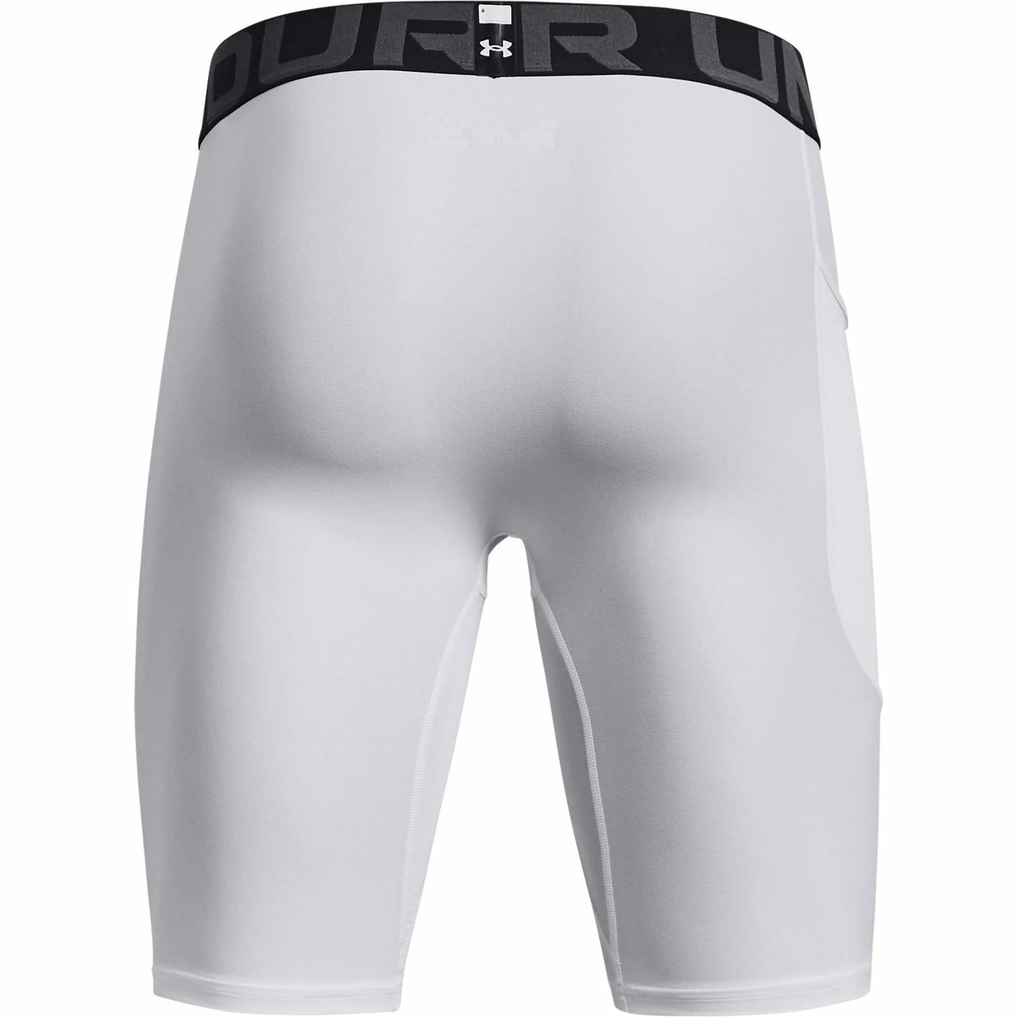 Under Armour HeatGear Pocket Long Mens Short Compression Tights - White