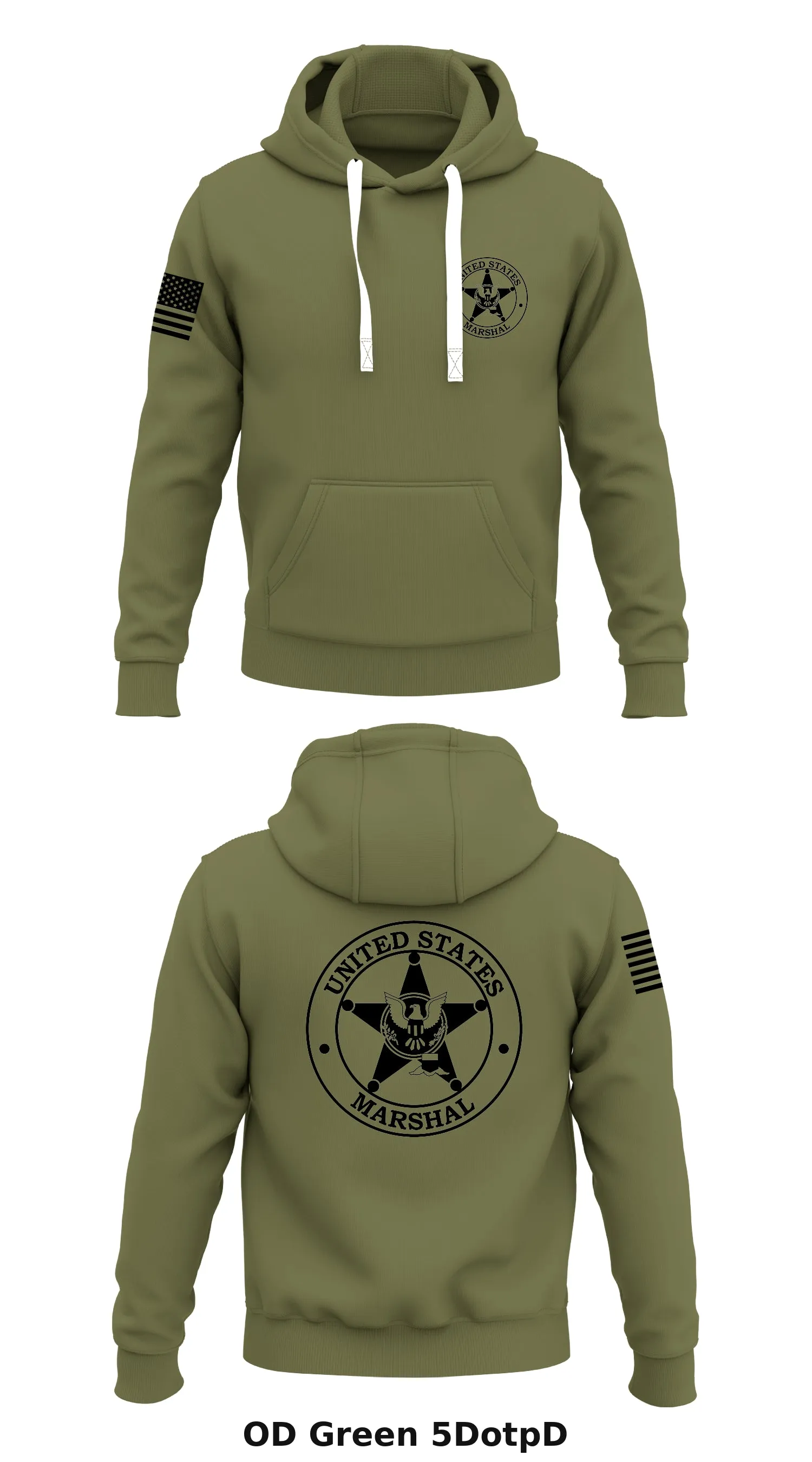 United States Marshal service  Store 1  Core Men's Hooded Performance Sweatshirt - 5DotpD