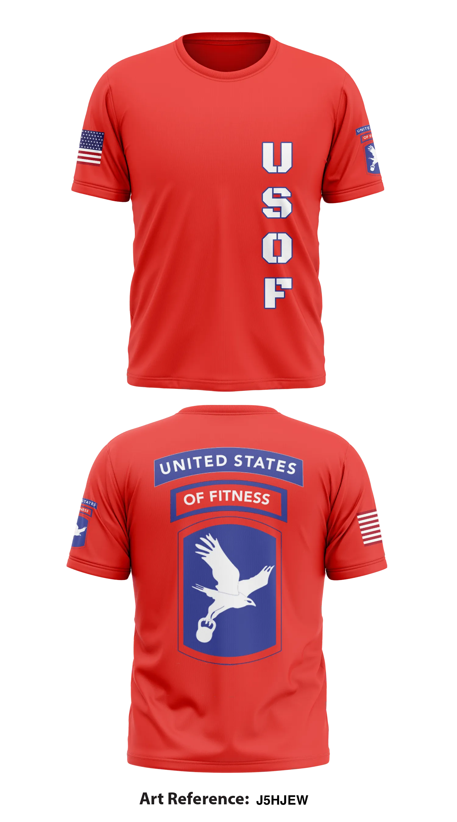 United States of Fitness Core Men's SS Performance Tee - J5HJew