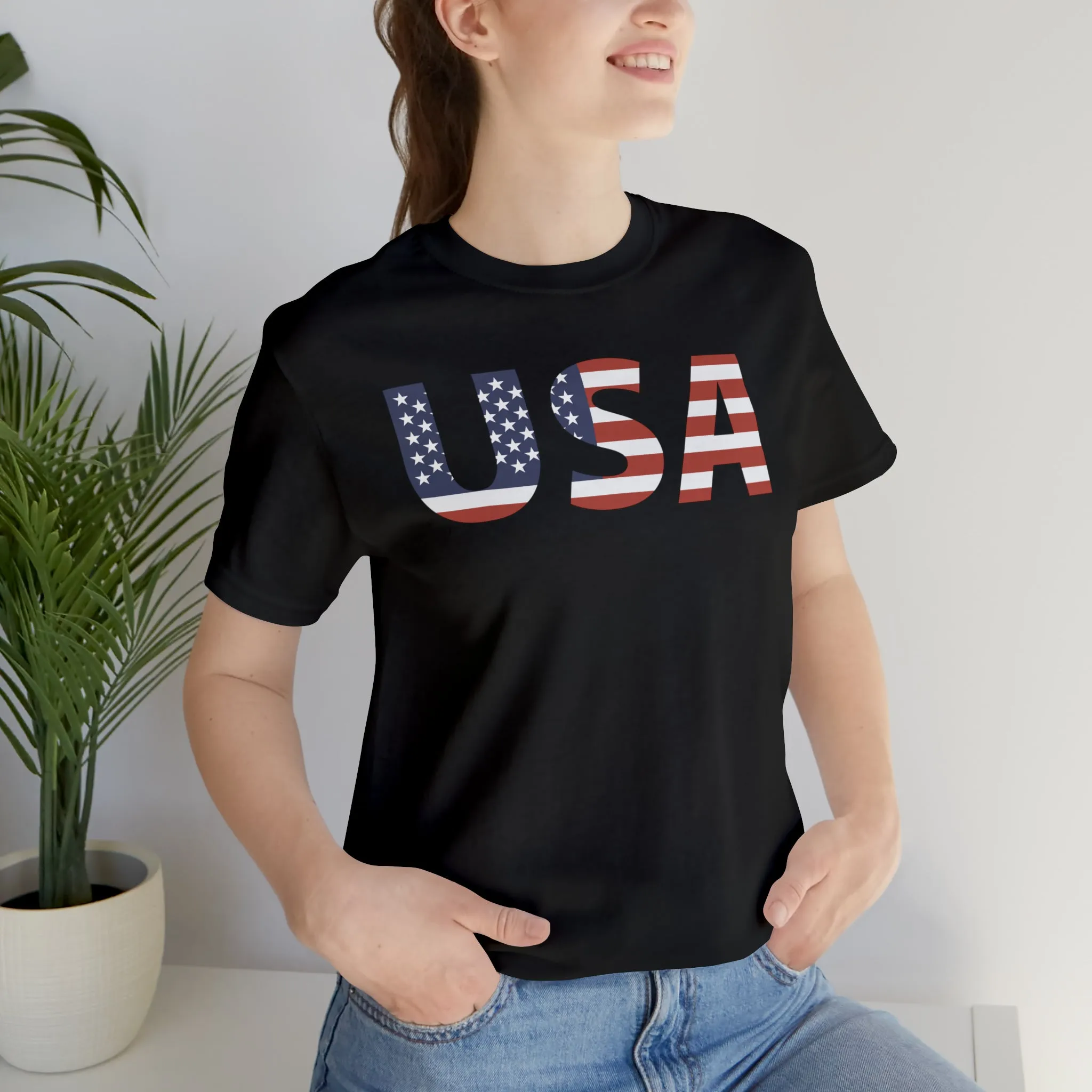 USA Eagle w/FlagShort Sleeve Tee