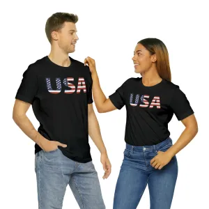 USA Eagle w/FlagShort Sleeve Tee