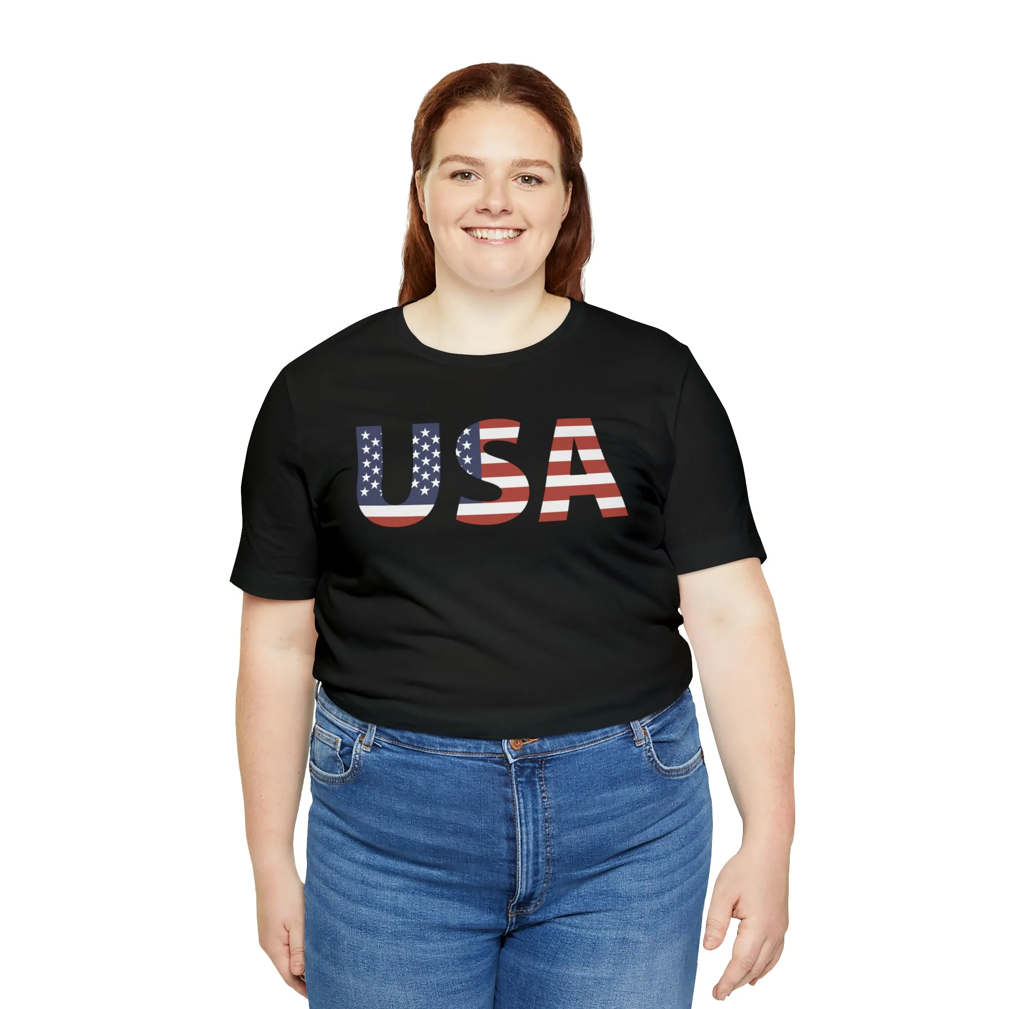 USA Eagle w/FlagShort Sleeve Tee