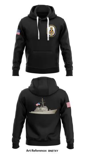 USS MITSCHER S-1 Store 1  Core Men's Hooded Performance Sweatshirt - BnETxy