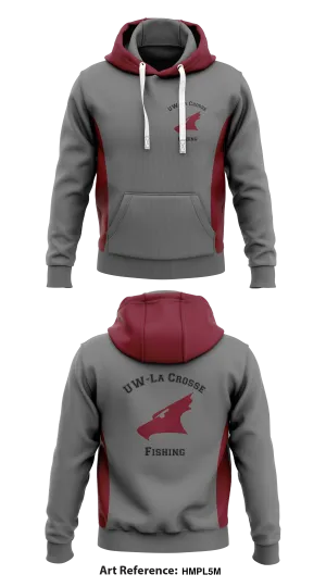 UW-La Crosse Fishing Store 1 Core Men's Hooded Performance Sweatshirt - hMPL5m