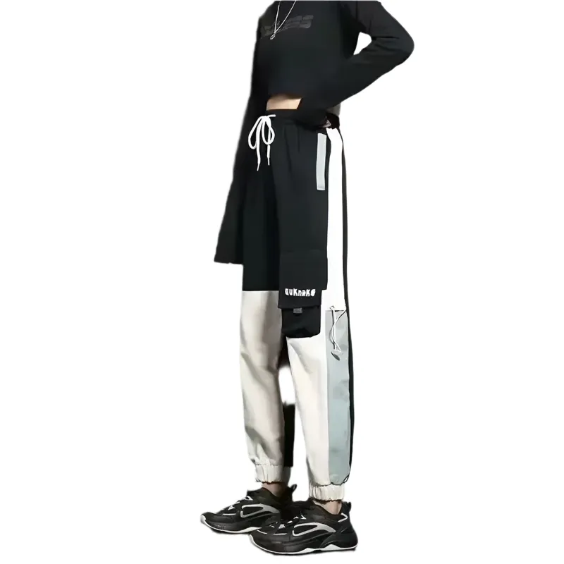 Valentina – Slimming Black Cargo Jogging Pants for Women