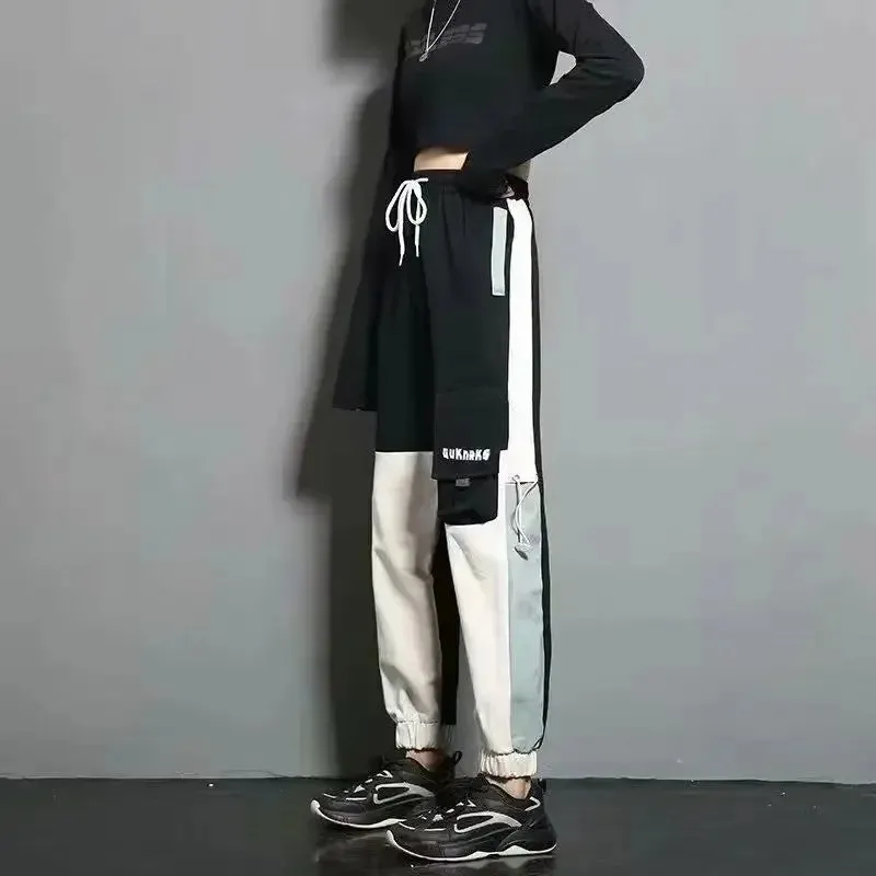 Valentina – Slimming Black Cargo Jogging Pants for Women