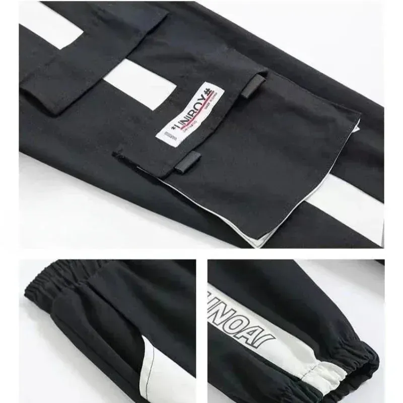 Valentina – Slimming Black Cargo Jogging Pants for Women
