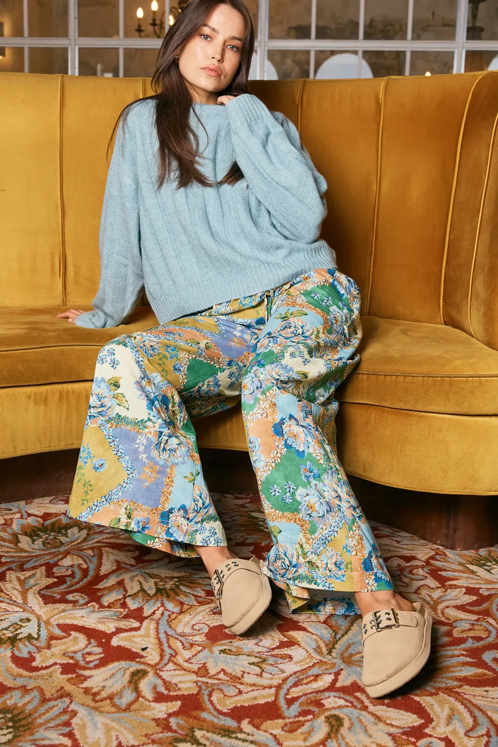 VERMONT PANT - PEONY PATCHWORK