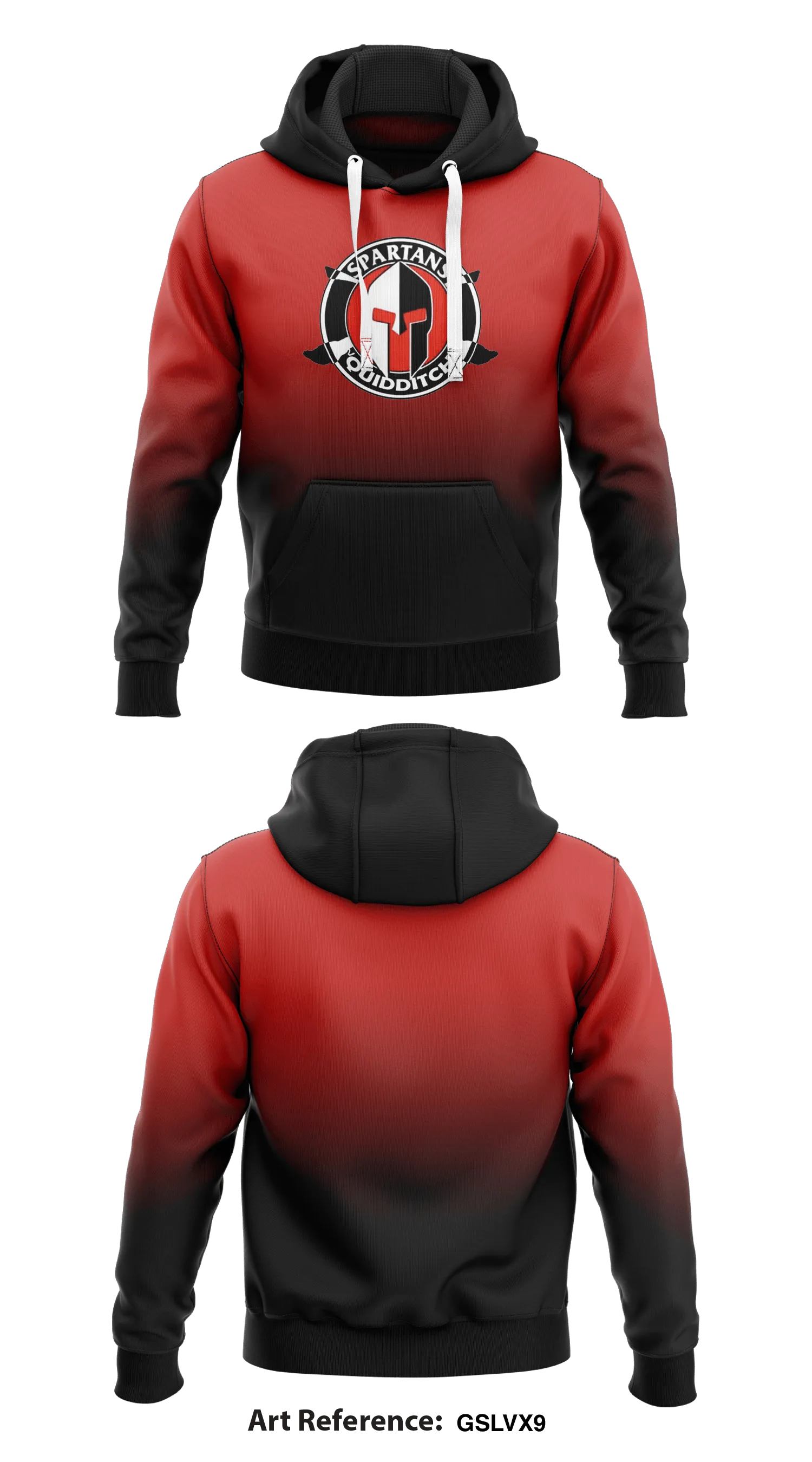 Victoria Spartans Quidditch  Store 1  Core Men's Hooded Performance Sweatshirt - gsLvx9