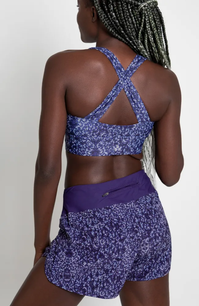 Violet Time to fly Runner Shorts