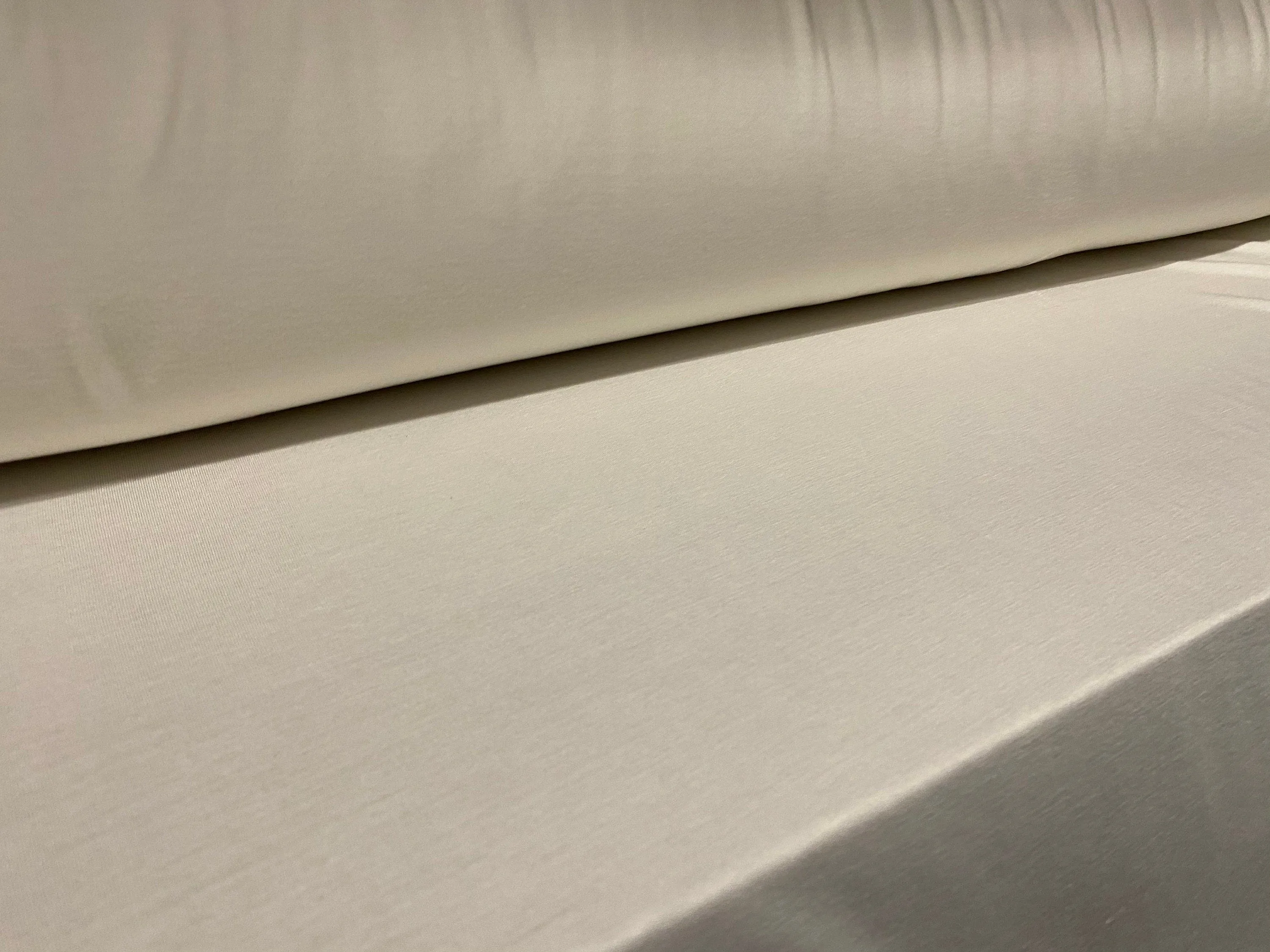 Viscose Spandex stretch single jersey fabric, per metre - plain -  cream